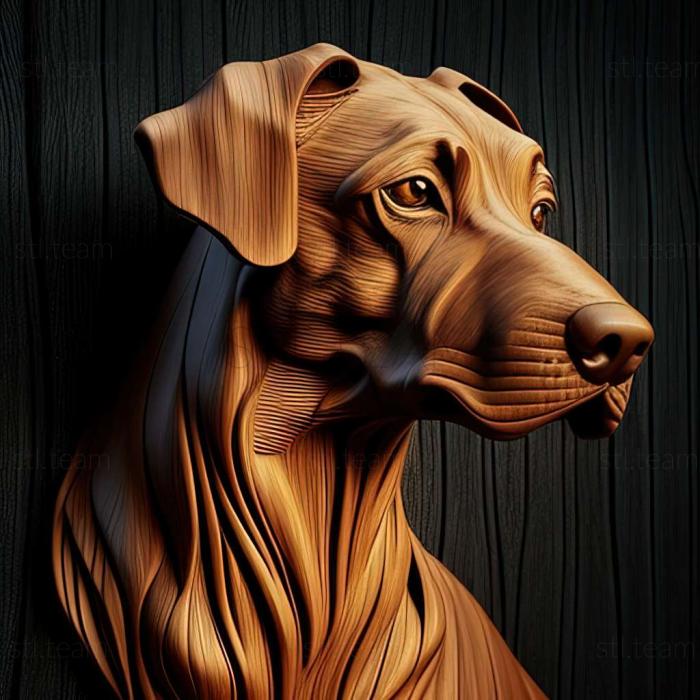 3D model Africanis dog (STL)